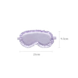 Silk Ruffle Sleep Mask – Lightweight Light-Blocking Eye Mask with Adjustable Strap