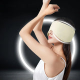 SilkCool Dual-Sided Ice Silk Sleep Mask with Adjustable Strap for Light Blocking Comfort