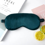 Silk Ruffle Sleep Mask – Lightweight Light-Blocking Eye Mask with Adjustable Strap