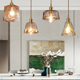 Handblown Glass Pendant Light – Vintage-Style Ceiling Fixture in 4 Artistic Shapes
