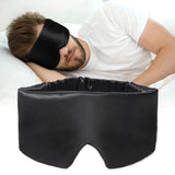 Luxury Silk Sleep Mask for Side Sleepers – 100% Light Blocking Eye Mask with Soft Cotton Lining