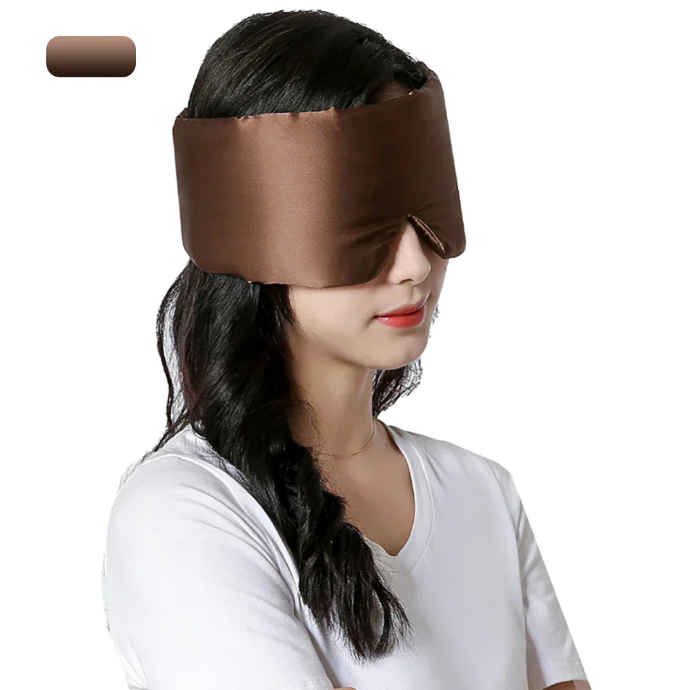 Luxury Silk Sleep Mask for Side Sleepers – 100% Light Blocking Eye Mask with Soft Cotton Lining