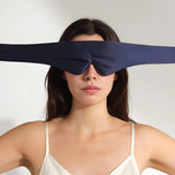 Luxury Oversized Silk Sleep Mask – Light-Blocking Wrap Eye Mask with Adjustable Fit