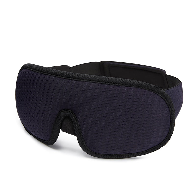 Contoured 3D Sleep Eye Mask – Light-Blocking Breathable Eye Cover for Travel & Home