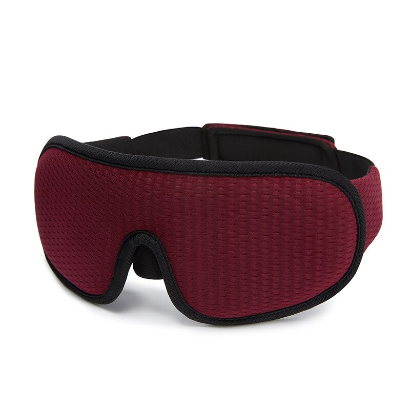 Contoured 3D Sleep Eye Mask – Light-Blocking Breathable Eye Cover for Travel & Home