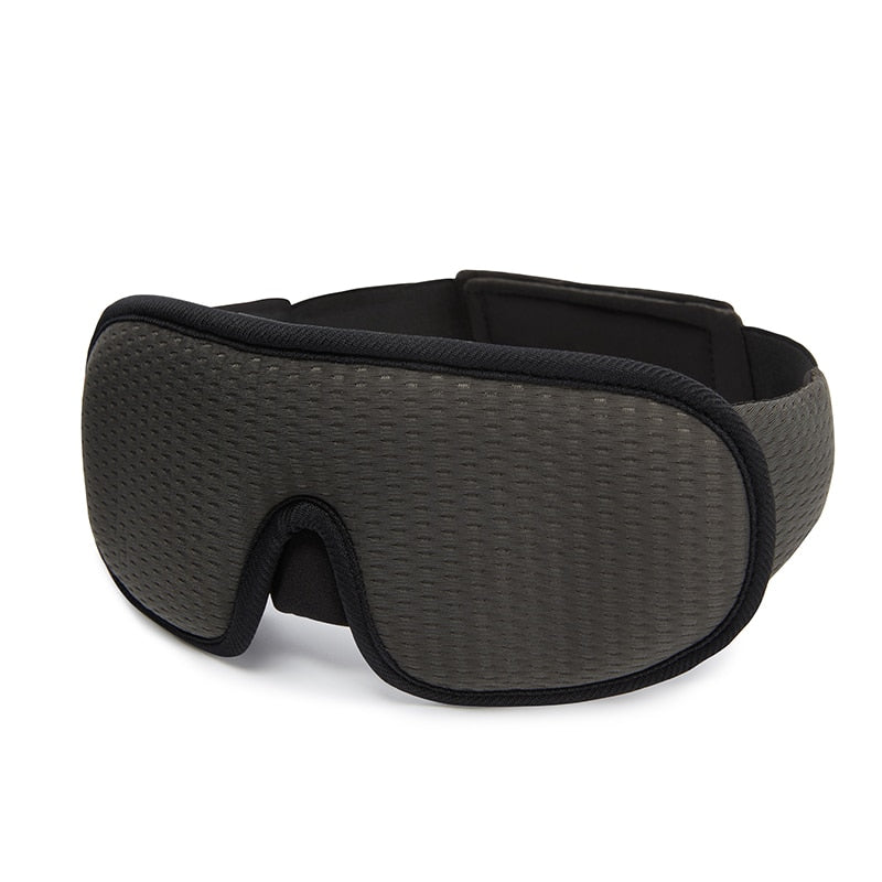 Contoured 3D Sleep Eye Mask – Light-Blocking Breathable Eye Cover for Travel & Home