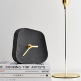 Modern Aluminum Desk Clock – Silent Non-Ticking Minimalist Table Clock