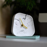 Modern Aluminum Desk Clock – Silent Non-Ticking Minimalist Table Clock