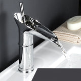 Luxury Waterfall Basin Faucet – Tall & Short Options in Gold, Black, or Chrome Finishes