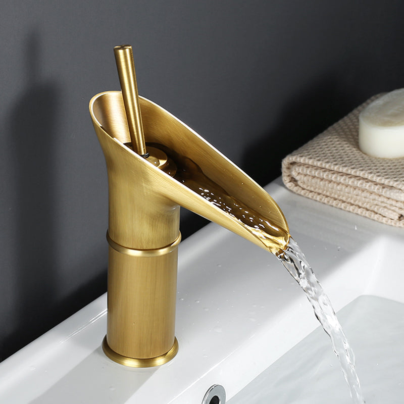 Luxury Waterfall Basin Faucet – Tall & Short Options in Gold, Black, or Chrome Finishes