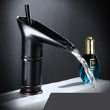 Luxury Waterfall Basin Faucet – Tall & Short Options in Gold, Black, or Chrome Finishes
