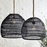 Handwoven Rattan Pendant Lamp – Adjustable Ceiling Light for Living Room & Dining