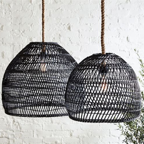 Handwoven Rattan Pendant Lamp – Adjustable Ceiling Light for Living Room & Dining