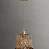 Handblown Glass Pendant Light – Vintage-Style Ceiling Fixture in 4 Artistic Shapes