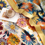 Boho Floral Print Summer Blanket – Lightweight Decorative Bed Cover for All Seasons