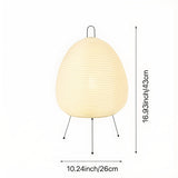 Handcrafted Japanese Rice Paper Table Lamp with Bamboo Frame – Soft Ambient LED Lighting