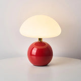 Cream Mushroom-Shaped LED Table Lamp – Adjustable Color Temperatures