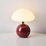 Cream Mushroom-Shaped LED Table Lamp – Adjustable Color Temperatures