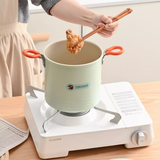 Multi-Function Deep Frying Pot with Removable Basket – Compact Kitchen Cooker