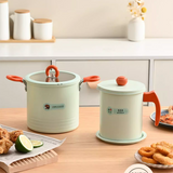Multi-Function Deep Frying Pot with Removable Basket – Compact Kitchen Cooker