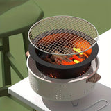 Portable Charcoal BBQ Grill – Round Tabletop Outdoor Cooker