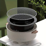 Portable Charcoal BBQ Grill – Round Tabletop Outdoor Cooker