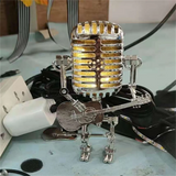 Dimmable Guitar & Robot-Themed LED Table Lamp – Unique Music Decor