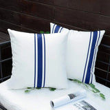 Striped Outdoor Throw Pillow Covers – Waterproof Decorative Cushion Case for Patio or Sofa