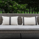 Striped Outdoor Throw Pillow Covers – Waterproof Decorative Cushion Case for Patio or Sofa
