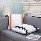 Striped Outdoor Throw Pillow Covers – Waterproof Decorative Cushion Case for Patio or Sofa