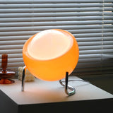 Retro Orb Table Lamp – Mid-Century Modern Accent Light for Bedroom & Living Room