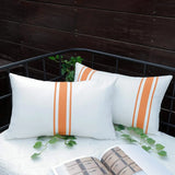 Striped Outdoor Throw Pillow Covers – Waterproof Decorative Cushion Case for Patio or Sofa