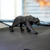 Modern Geometric Panther Statue – Abstract Animal Sculpture for Contemporary Decor