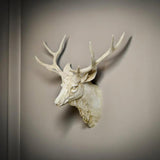 Modern Faux Deer Head Wall Mount – 3D Animal Sculpture for Rustic & Contemporary Deco