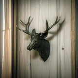 Modern Faux Deer Head Wall Mount – 3D Animal Sculpture for Rustic & Contemporary Deco
