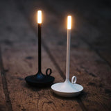 Cordless Touch-Dimmable Alloy Candlestick Lamp – Rechargeable Table Accent Light