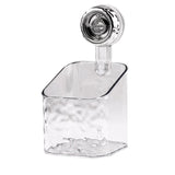 Clear Wall-Mounted Bathroom Storage Shelves – No-Drill Suction Organizer Set
