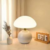Cream Mushroom-Shaped LED Table Lamp – Adjustable Color Temperatures