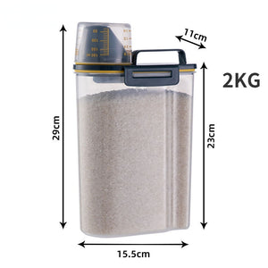 Dog Cat Food Container Sealed Plastic Storage Tank Moisture-proof